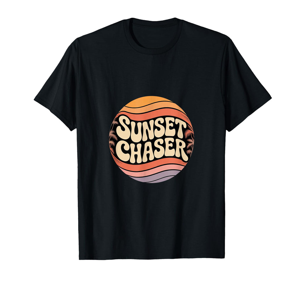 Summer Sunset Chaser Wave Typography T-Shirt - Fun Novelty Design Unisex - T-Shirt, Sweatshirt, Hoodie