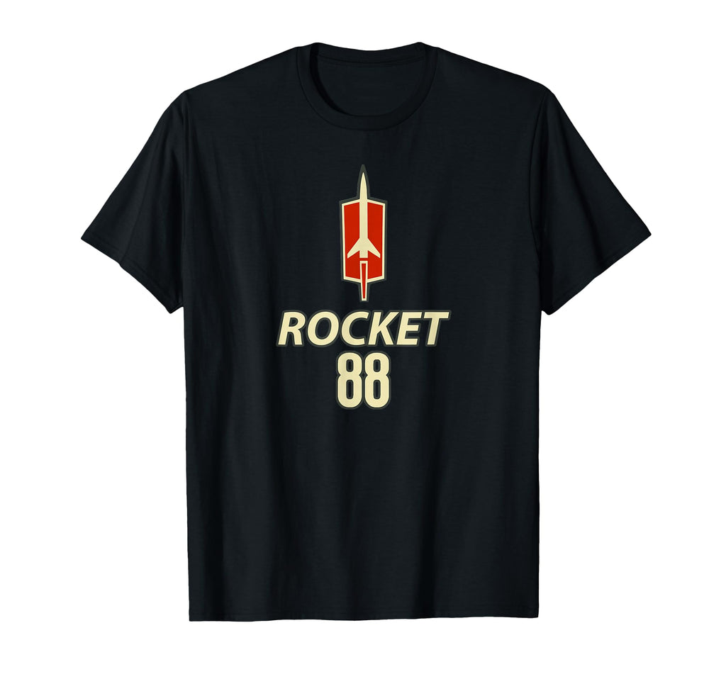 Olds Rocket 88 V8 Badge Art American T-Shirt - Trendy Graphic for Adults - T-Shirt, Sweatshirt, Hoodie