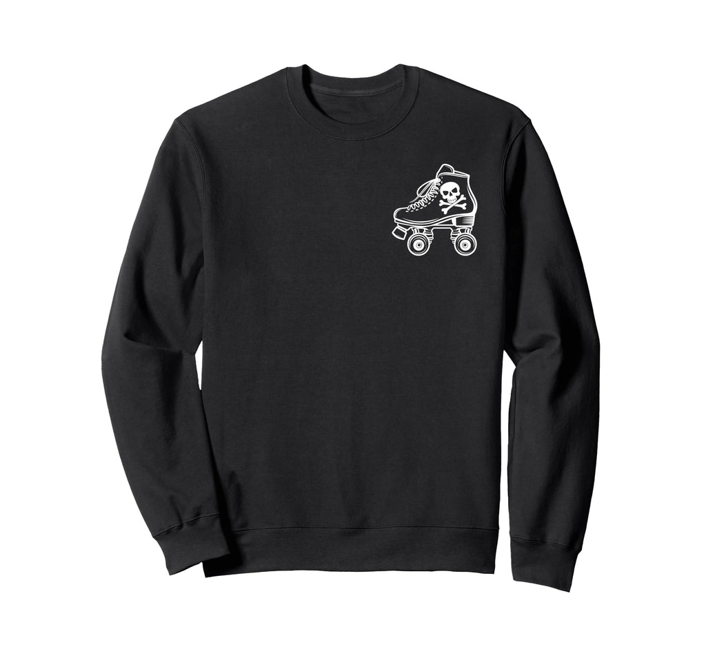 Roller Derby Roller Skating Skull Sweatshirt - Casual Everyday Wear Unisex - T-Shirt, Sweatshirt, Hoodie