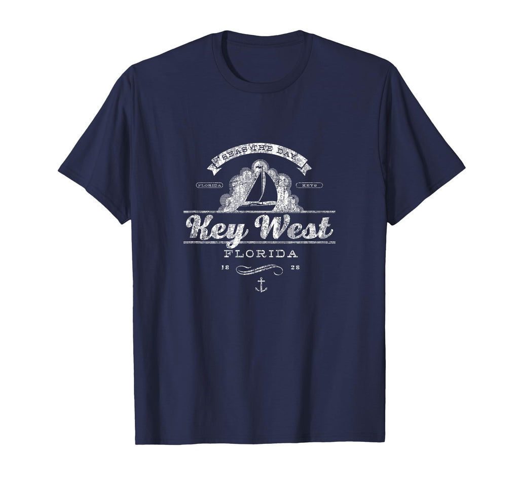 Key West Fl Sailboat Nautical T-Shirt - Fun Novelty Design for Adults - T-Shirt, Sweatshirt, Hoodie