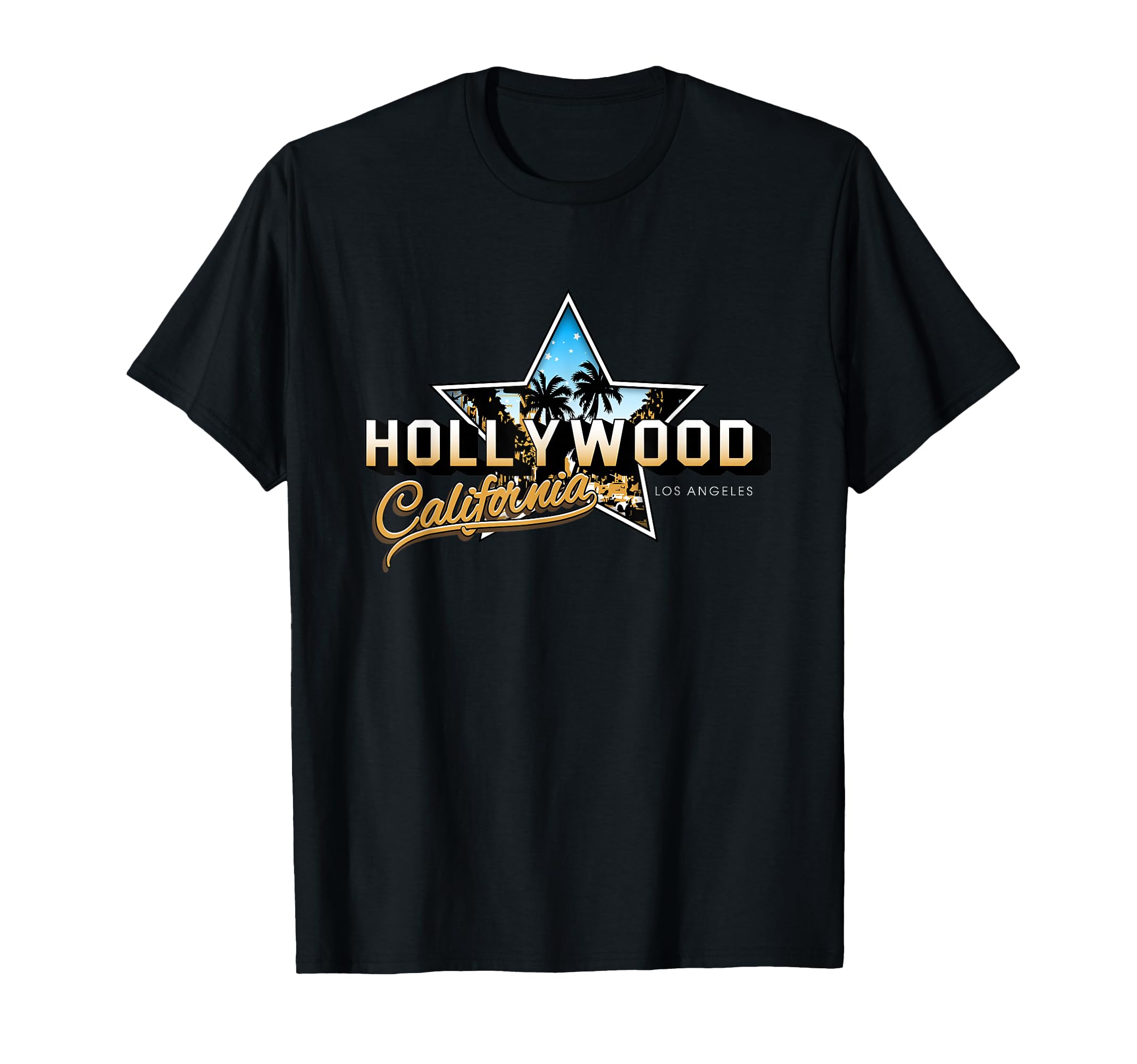 Hollywood Los Angeles California Stars T-Shirt - Trendy Graphic Men Women - T-Shirt, Sweatshirt, Hoodie