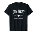 Due West South Carolina Sc Athletic T-Shirt - Custom Art Print Unisex - T-Shirt, Sweatshirt, Hoodie