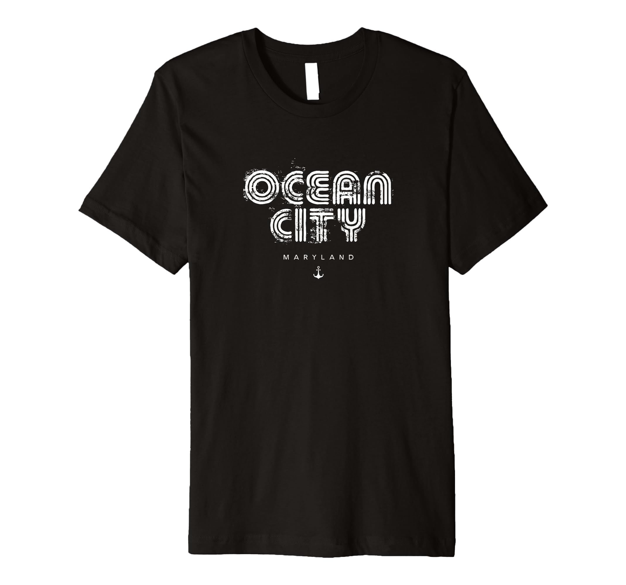 Ocean City Maryland 70S 80S Type T-Shirt - Custom Art Print for Adults - T-Shirt, Sweatshirt, Hoodie