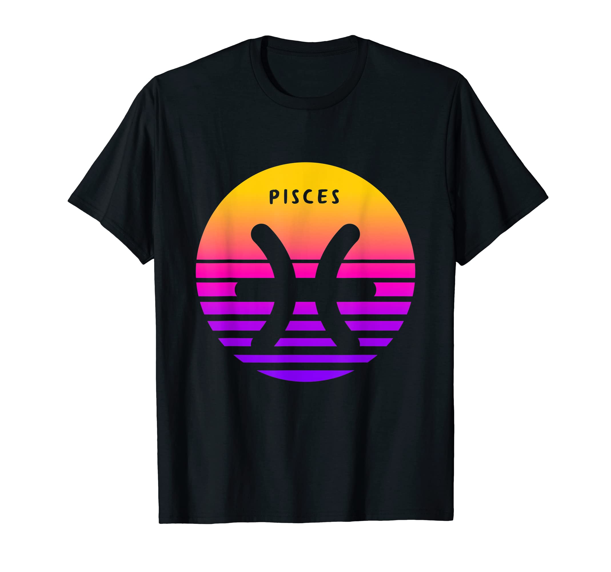 Pisces Zodiac Sign Sunset Pisces T-Shirt - Fun Novelty Design Unisex - T-Shirt, Sweatshirt, Hoodie