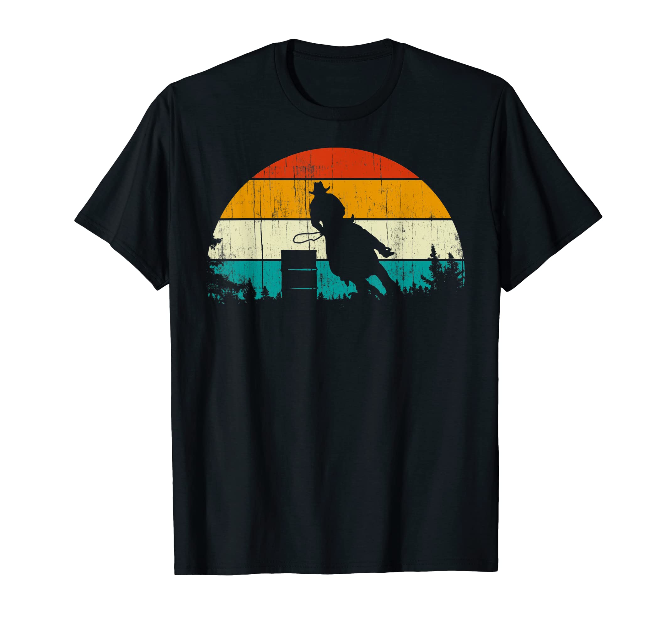 Sunset Sport Horse Rider Barrel Racing T-Shirt - Unique Graphic Unisex - T-Shirt, Sweatshirt, Hoodie