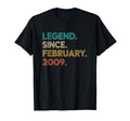 Legend Since February 2009 Birthday T-Shirt - Trendy Graphic Men Women - T-Shirt, Sweatshirt, Hoodie