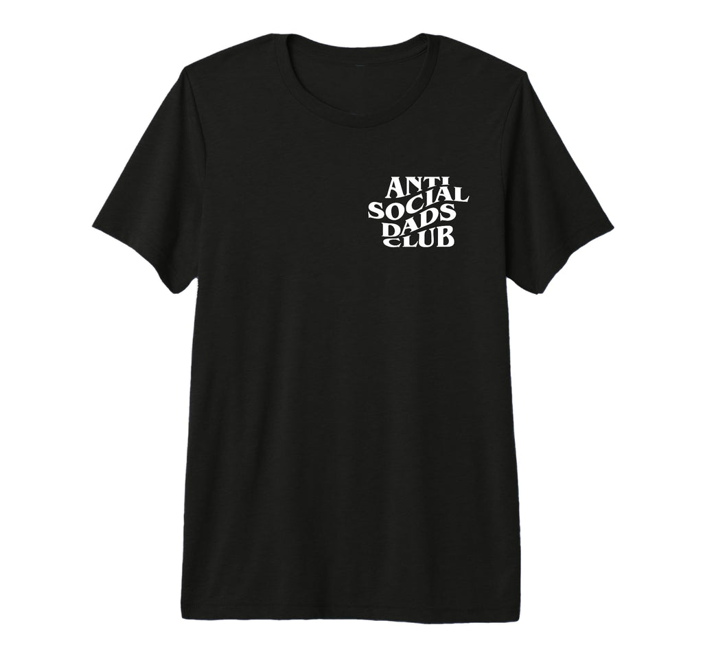 Anti Social Dads Club Funny Fathers Day T-Shirt - Minimalist Print Unisex - T-Shirt, Sweatshirt, Hoodie