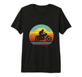 Motorcycle Silhouette Tri Blend T-Shirt - Unique Graphic for Adults - T-Shirt, Sweatshirt, Hoodie