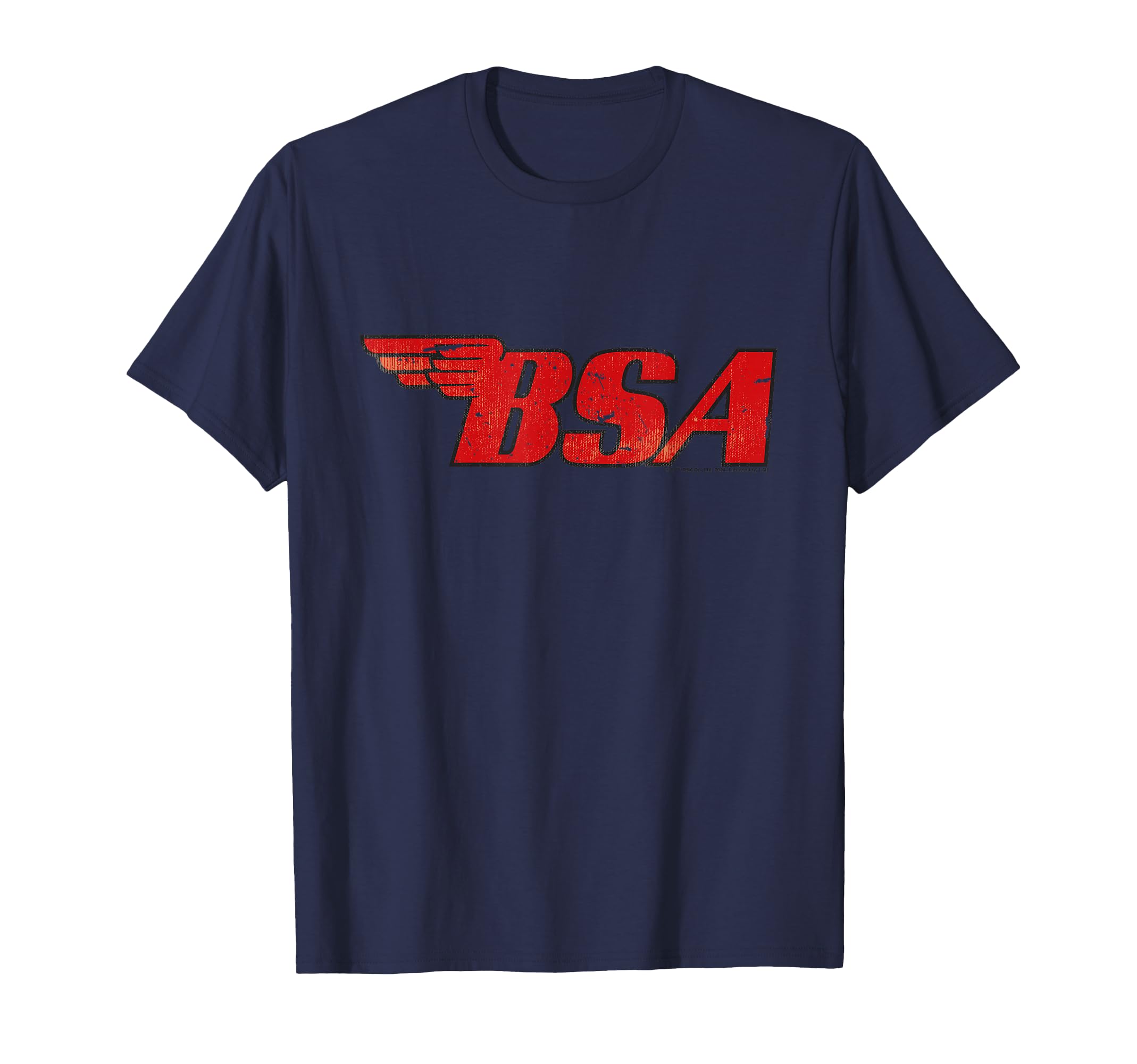Bsa Motorcycle Logo Distressed Effect T-Shirt - Streetwear Style Unisex - T-Shirt, Sweatshirt, Hoodie