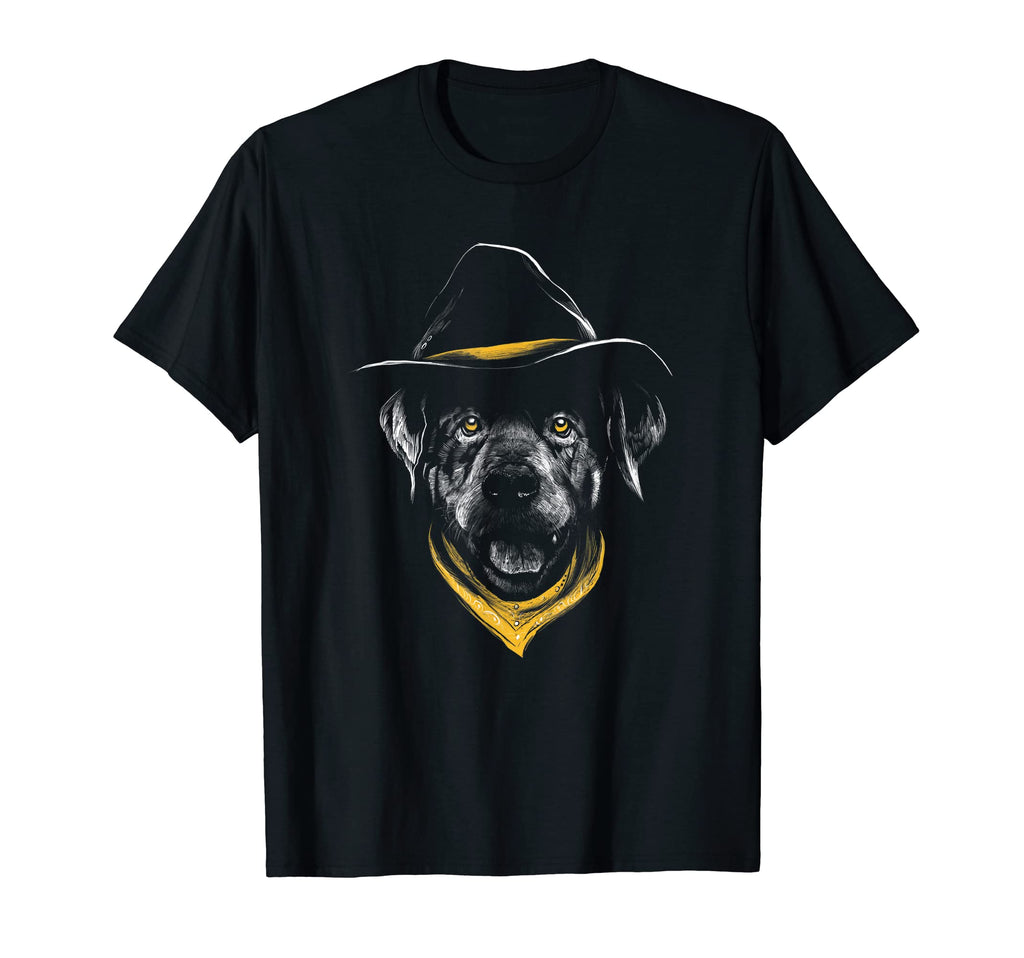 Cowboy Dog Howdy Funny Horse T-Shirt - Minimalist Print Men Women - T-Shirt, Sweatshirt, Hoodie