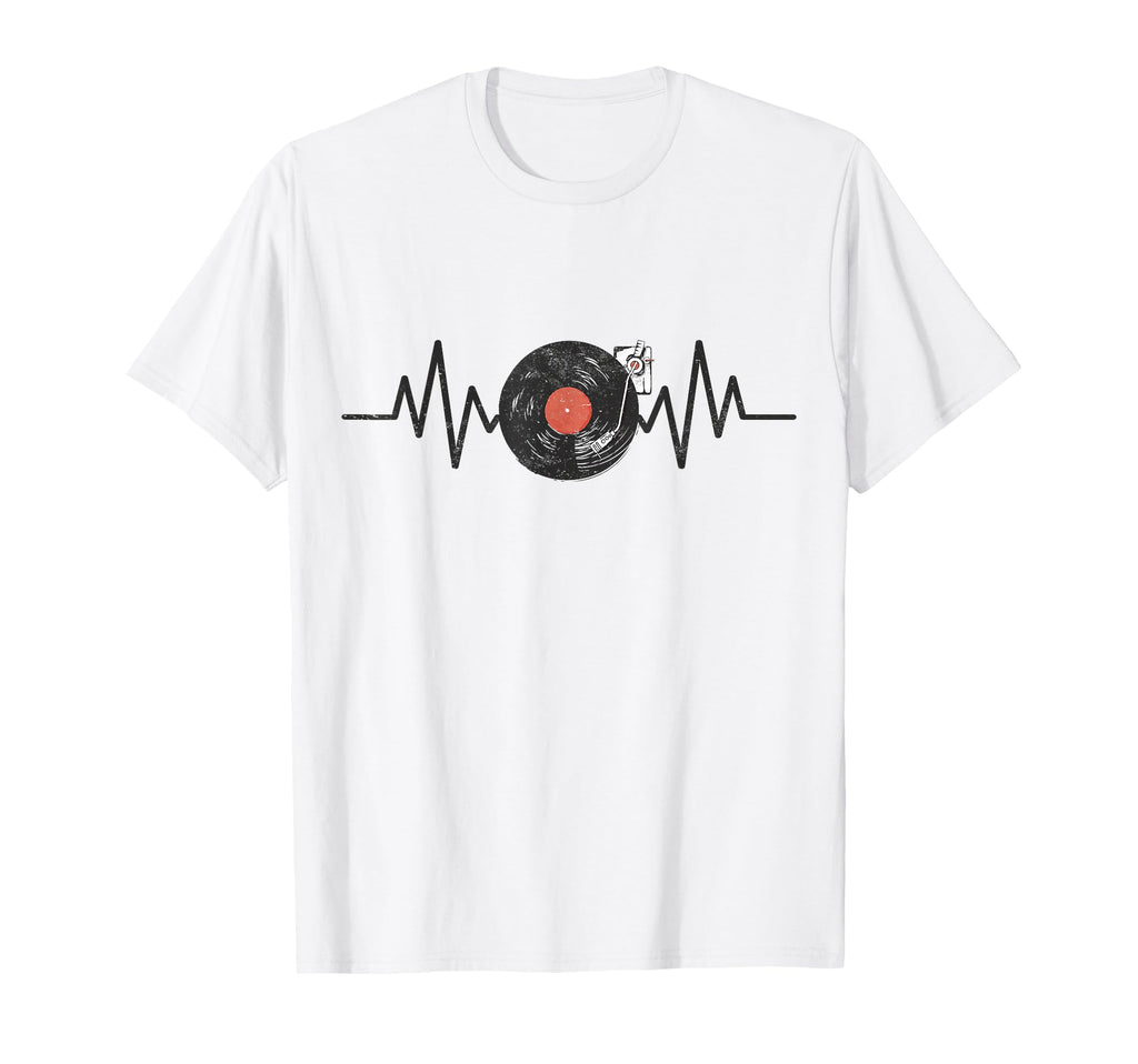 Music Disk Jockey Dj 80S Vinyl Record T-Shirt - Custom Art Print Unisex - T-Shirt, Sweatshirt, Hoodie