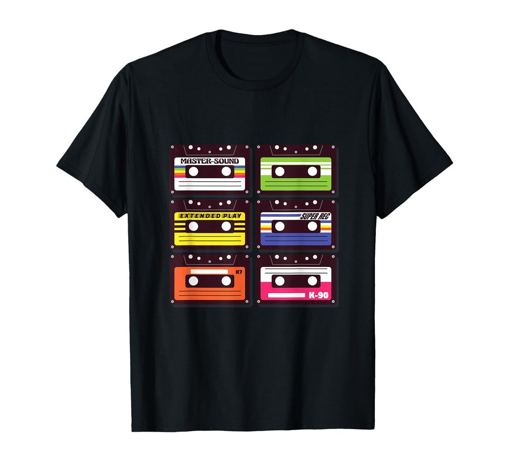 80S 90S Music Mixtape Cassette T-Shirt - Casual Everyday Wear Men Women - T-Shirt, Sweatshirt, Hoodie
