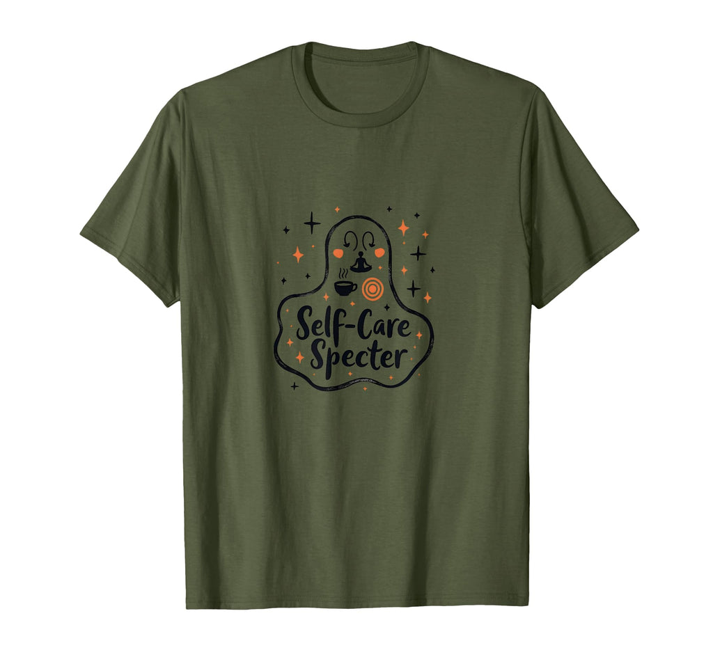 Halloween Health Wellness Self Care Specter T-Shirt - Unique Graphic Unisex - T-Shirt, Sweatshirt, Hoodie