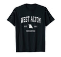 West Alton Missouri Mo Athletic Sports T-Shirt - Streetwear Style Men Women - T-Shirt, Sweatshirt, Hoodie