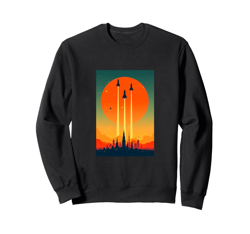 Minimal Geometric Space Gradients Sweatshirt - Trendy Graphic Men Women - T-Shirt, Sweatshirt, Hoodie