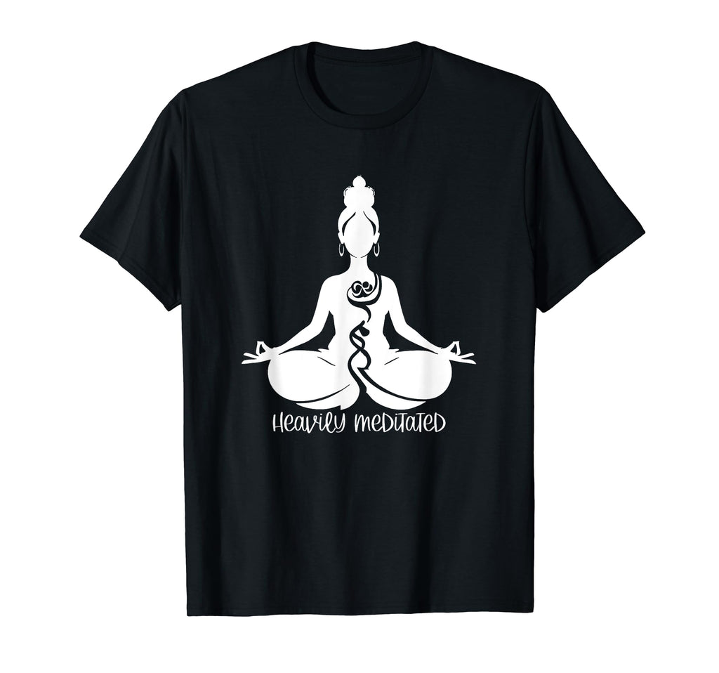 Funny Meditation Present Heavily T-Shirt - Minimalist Print for Adults - T-Shirt, Sweatshirt, Hoodie