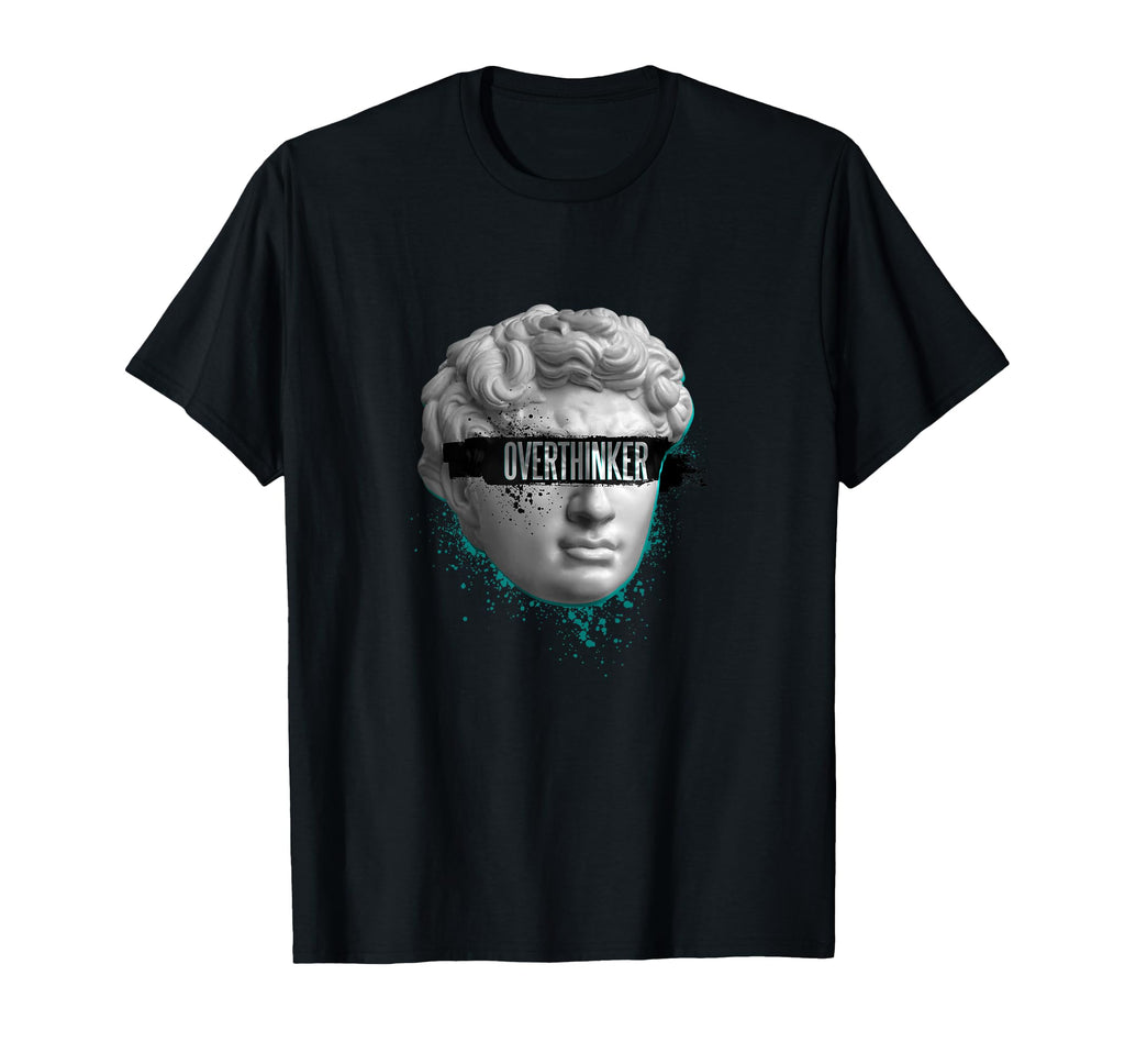Extravagant Artful Collage Overthinker T-Shirt - Unique Graphic for Adults - T-Shirt, Sweatshirt, Hoodie