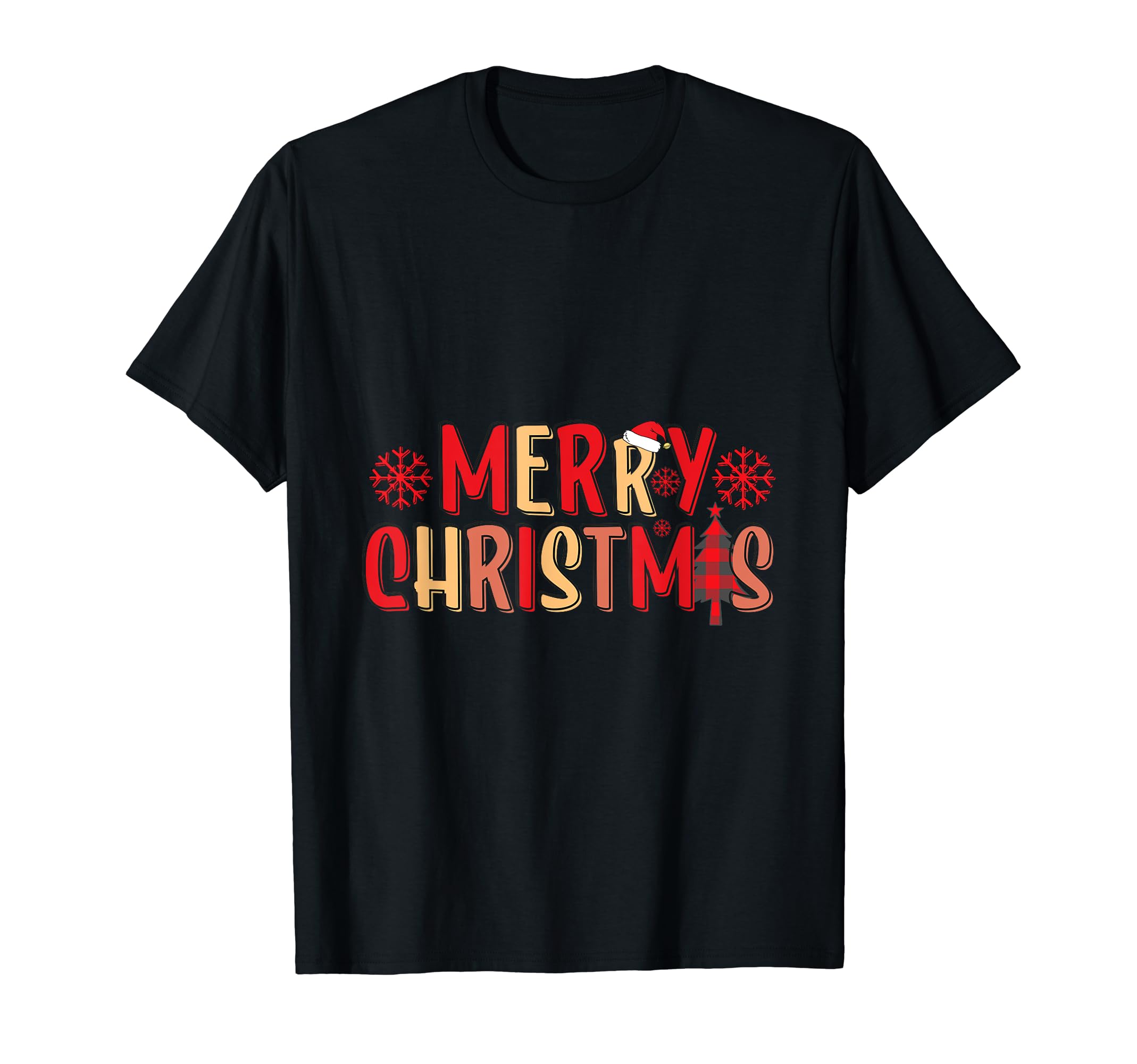 Holiday Merry Word Art Typography S T-Shirt - Custom Art Print Unisex - T-Shirt, Sweatshirt, Hoodie