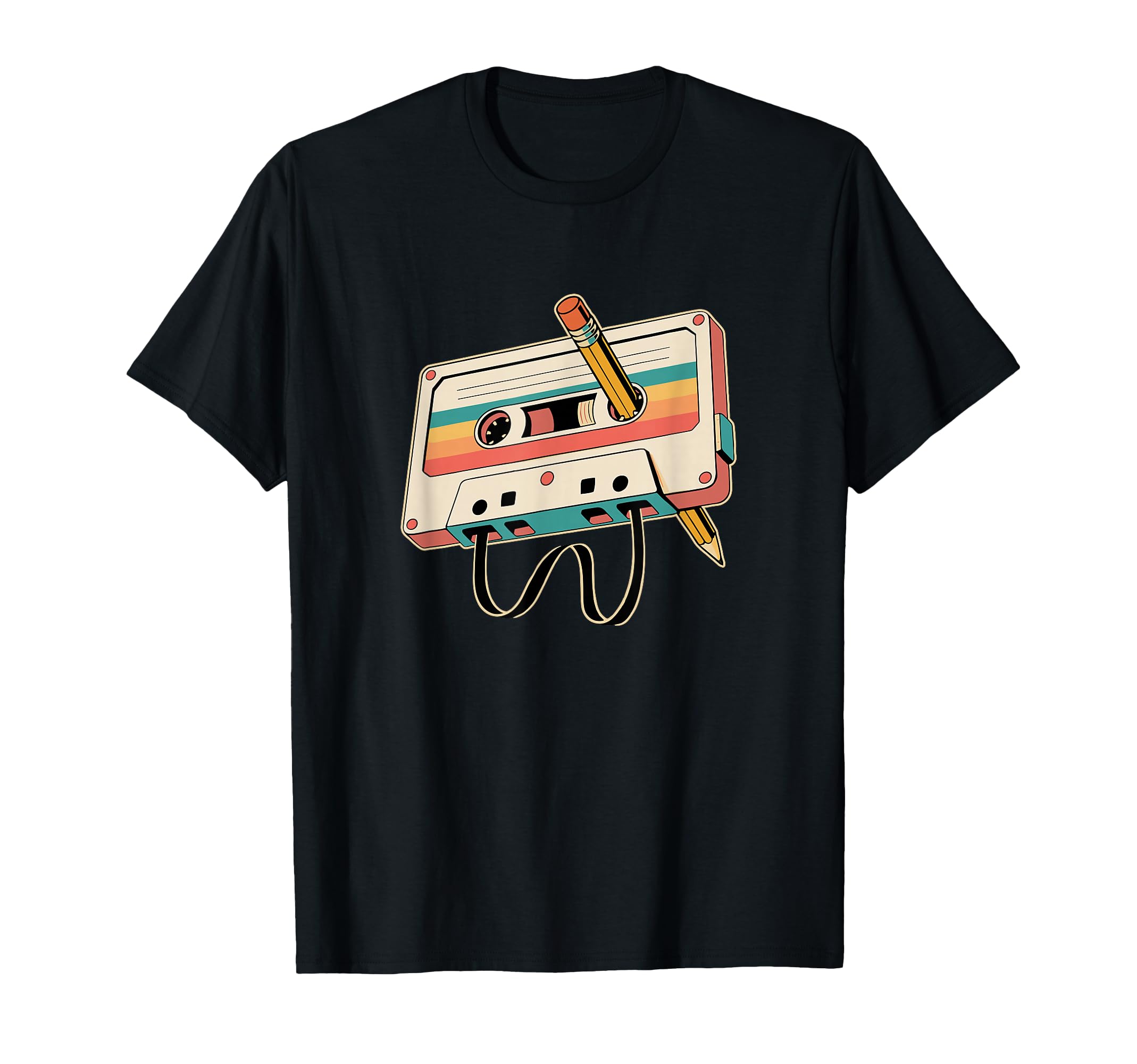 Cassette Tape Pencil 80S 90S Music T-Shirt - Fun Novelty Design Unisex - T-Shirt, Sweatshirt, Hoodie