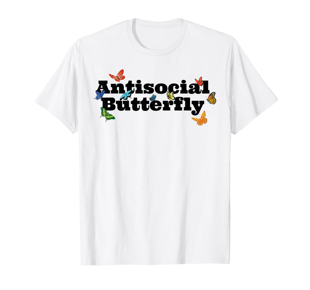 Antisocial Butterfly Introverts T-Shirt - Casual Everyday Wear Unisex - T-Shirt, Sweatshirt, Hoodie
