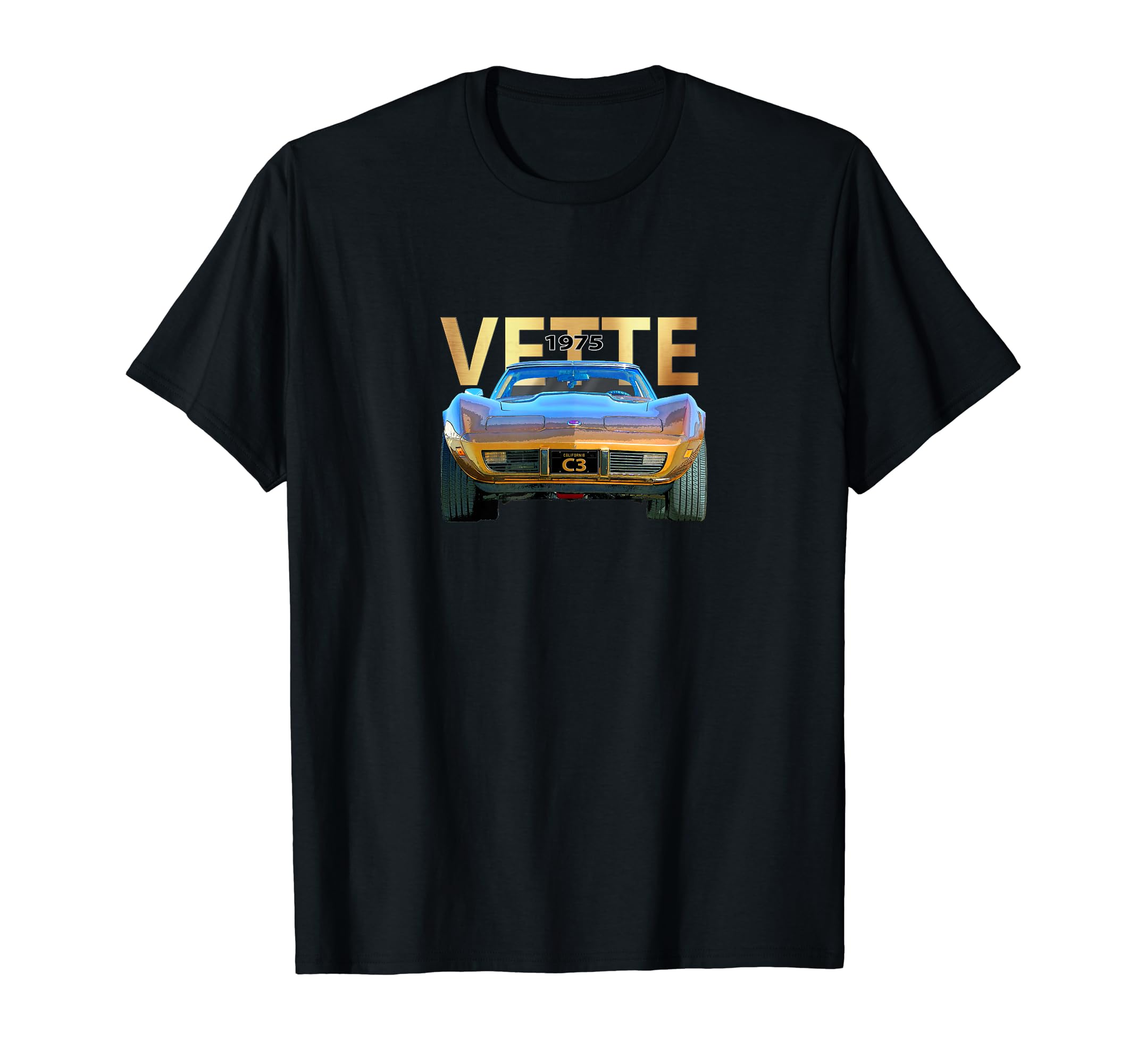 1975 Vette C3 Muscle Car American T-Shirt - Trendy Graphic Men Women - T-Shirt, Sweatshirt, Hoodie