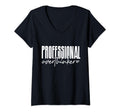 Womens Professional Overthinker V Neck T-Shirt - Trendy Graphic Unisex - T-Shirt, Sweatshirt, Hoodie