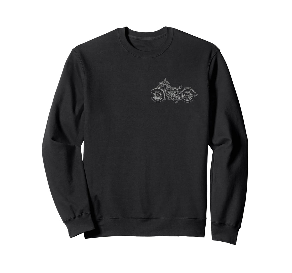American Motorcycle Distressed Sweatshirt - Graphic Print for Adults - T-Shirt, Sweatshirt, Hoodie