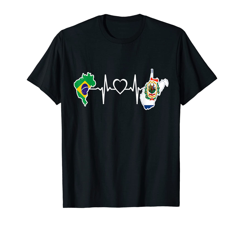 Brazilian West Virginia Flag Brazil T-Shirt - Graphic Print Men Women - T-Shirt, Sweatshirt, Hoodie