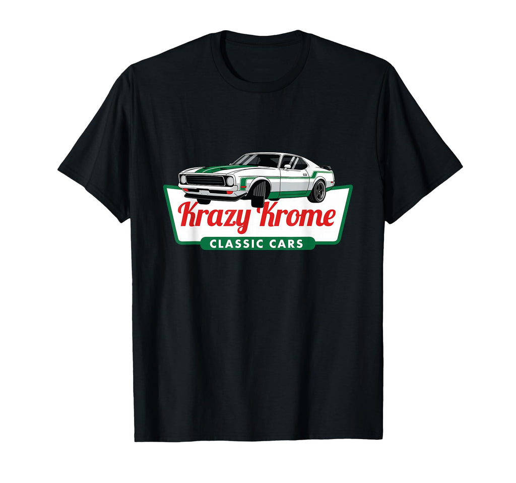 Krazy Krome Cars Racing Car Muscle T-Shirt - Minimalist Print for Adults - T-Shirt, Sweatshirt, Hoodie