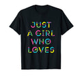 Just Who Loves 80S Geometric Typography T-Shirt - Fun Novelty Design Unisex - T-Shirt, Sweatshirt, Hoodie