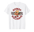 Howdy Holidays Cartoon Cowboy Hat T-Shirt - Custom Art Print for Adults - T-Shirt, Sweatshirt, Hoodie