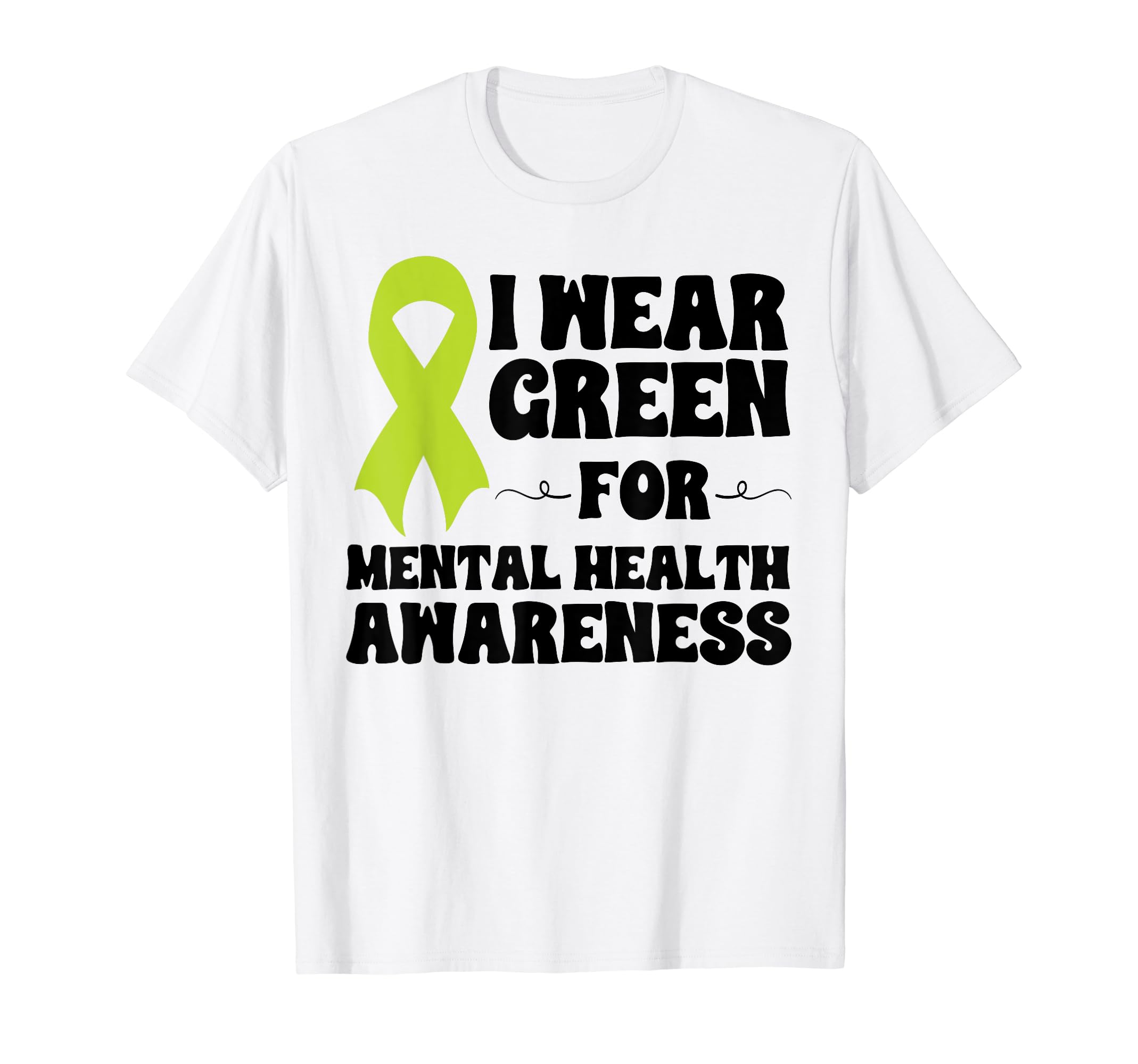 Rainbow May I Wear Green Mental Health T-Shirt - Custom Art Print Unisex - T-Shirt, Sweatshirt, Hoodie