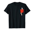 Memme Pin Up Mens Modern Black Cartoon Pin T-Shirt - Graphic Print Unisex - T-Shirt, Sweatshirt, Hoodie
