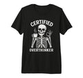 Certified Overthinker Funny Coffee T-Shirt - Custom Art Print Men Women - T-Shirt, Sweatshirt, Hoodie