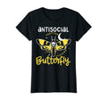 Womens Antisocial Butterfly Beautiful T-Shirt - Novelty Apparel for Adults - T-Shirt, Sweatshirt, Hoodie