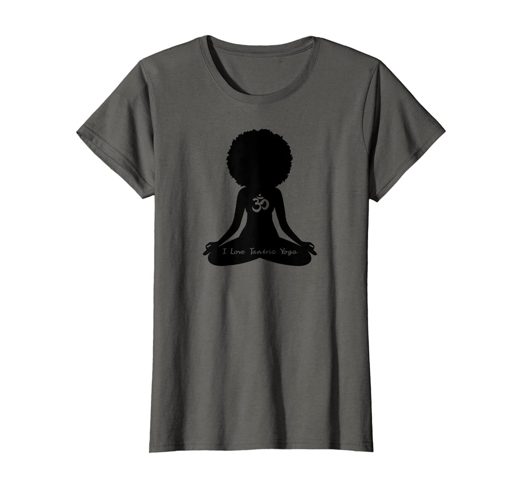 Womens I Love Tantric Yoga Curly Hair T-Shirt - Unique Graphic Men Women - T-Shirt, Sweatshirt, Hoodie