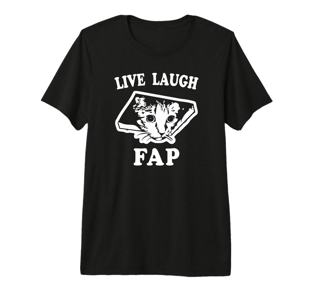 Live Laugh Fat Ceiling Cat Meme Funny T-Shirt - Custom Art Print Men Women - T-Shirt, Sweatshirt, Hoodie