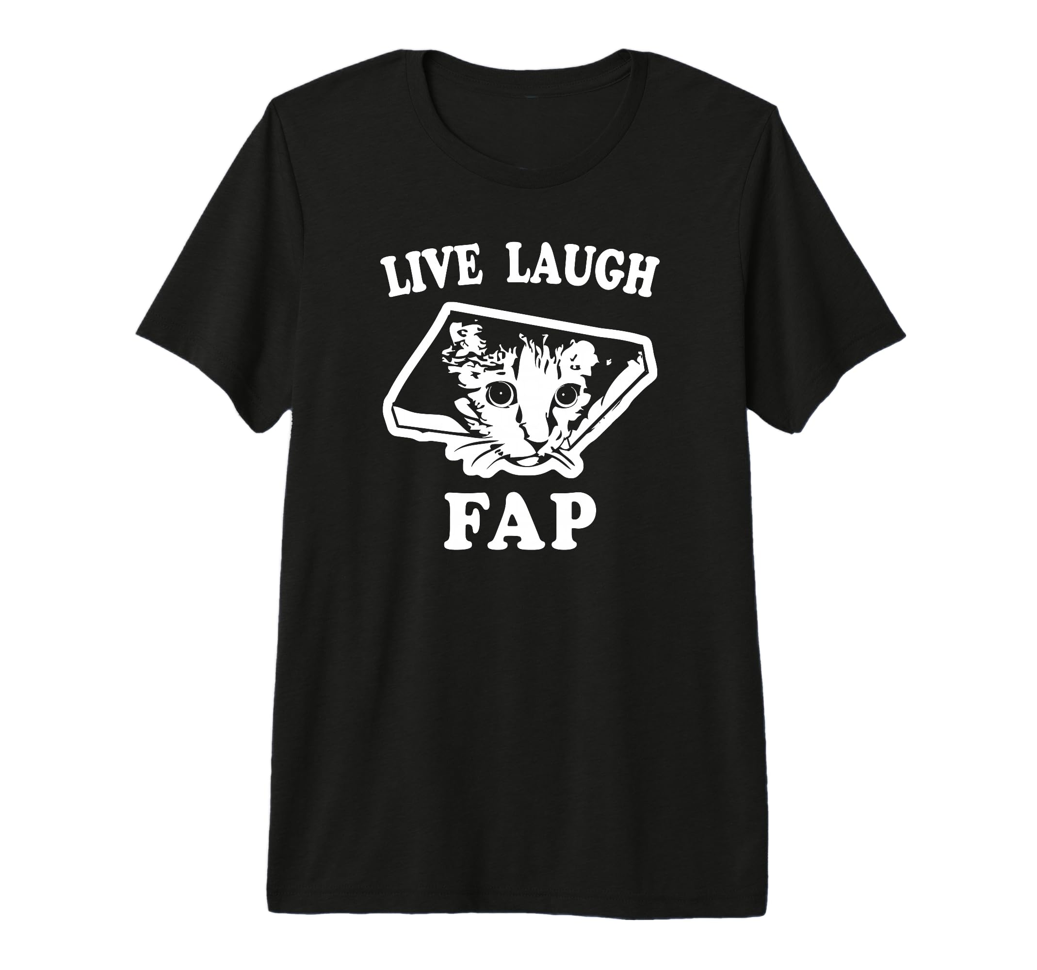 Live Laugh Fat Ceiling Cat Meme Funny T-Shirt - Custom Art Print Men Women - T-Shirt, Sweatshirt, Hoodie