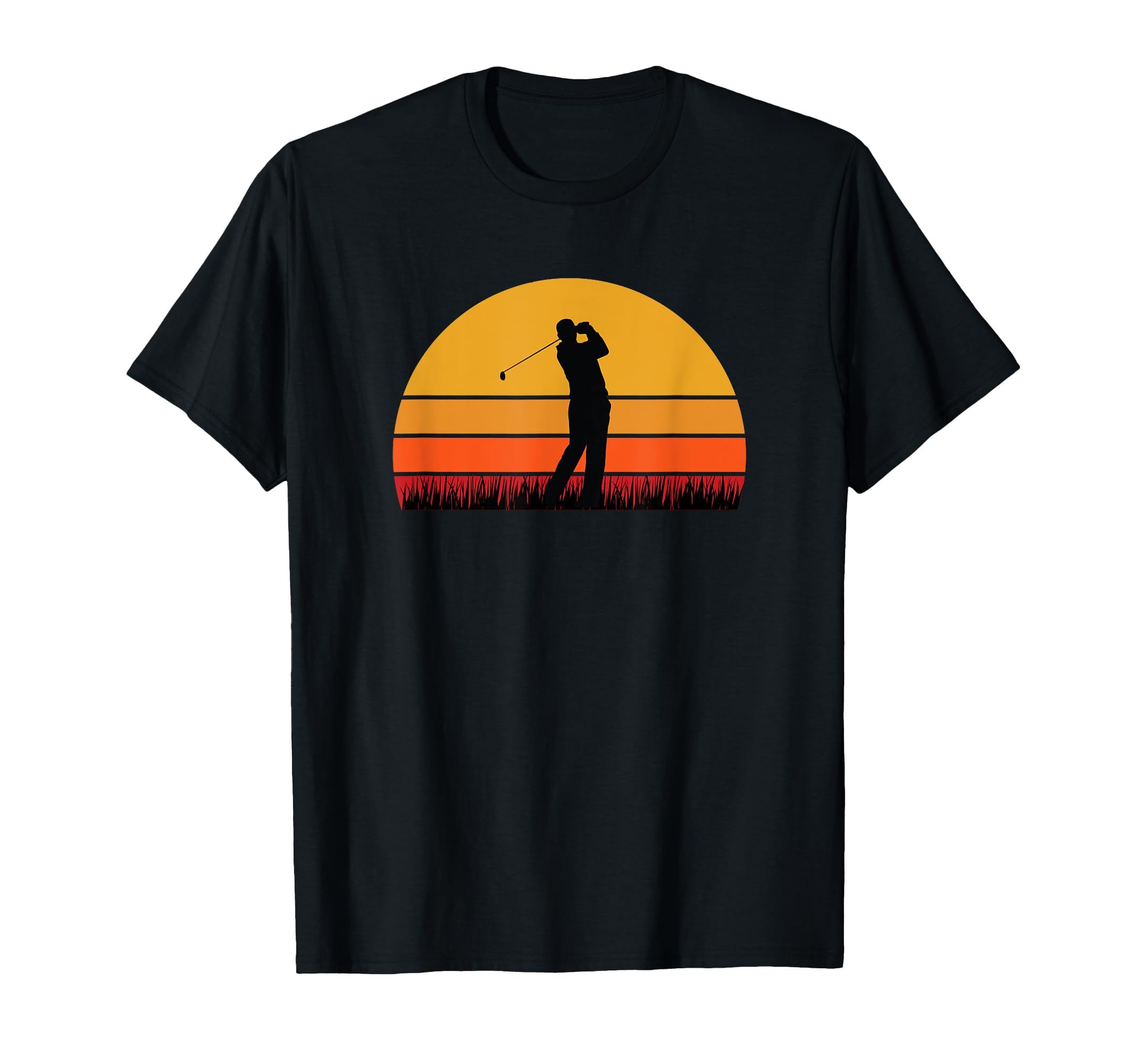 Golfing Golfer Par Course Links Sunset T-Shirt - Graphic Print Unisex - T-Shirt, Sweatshirt, Hoodie