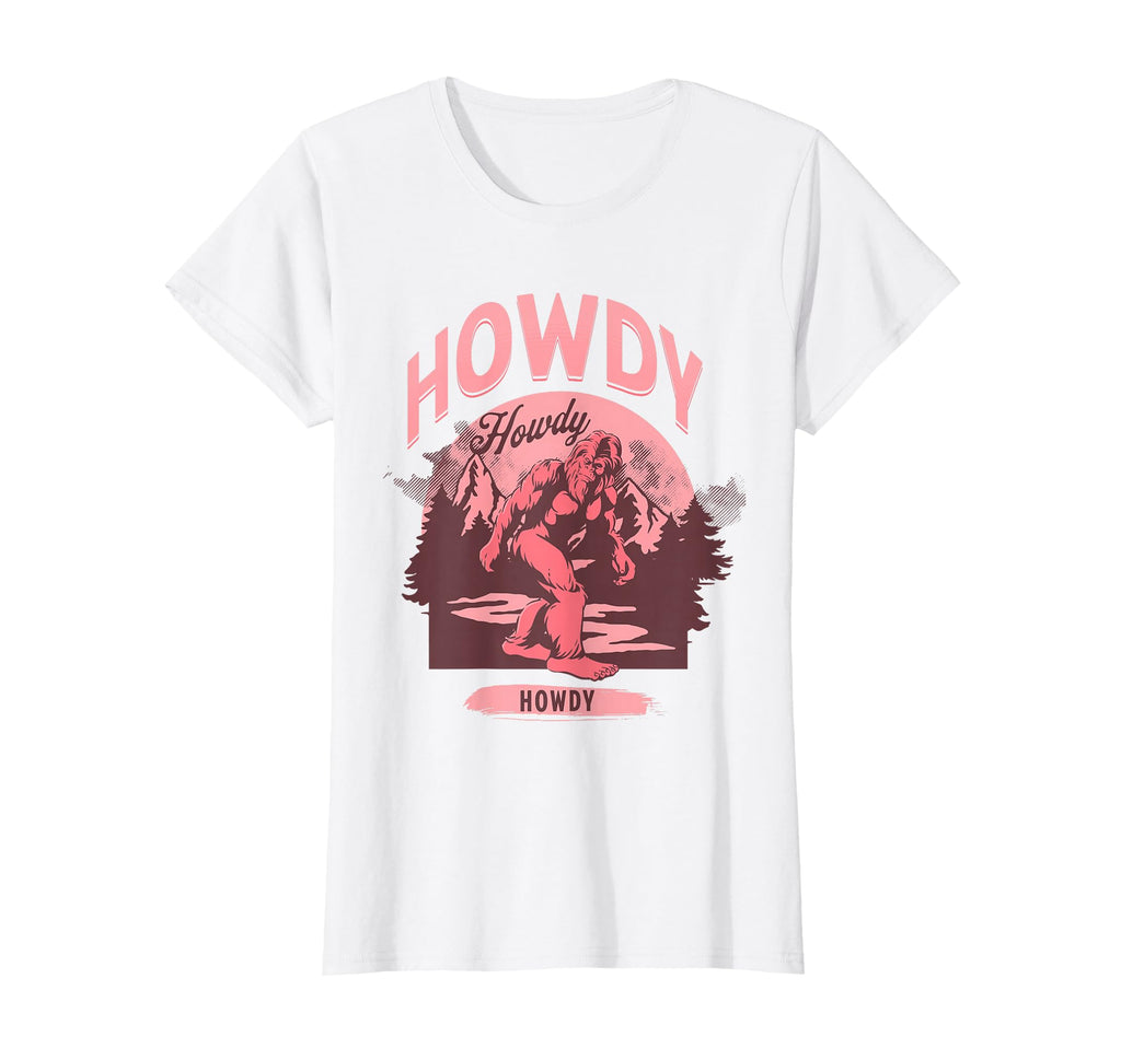 Howdy Bigfoot Rodeo Western Country T-Shirt - Unique Graphic Unisex - T-Shirt, Sweatshirt, Hoodie