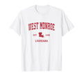 West Monroe Louisiana La Sports Red T-Shirt - Fun Novelty Design Men Women - T-Shirt, Sweatshirt, Hoodie