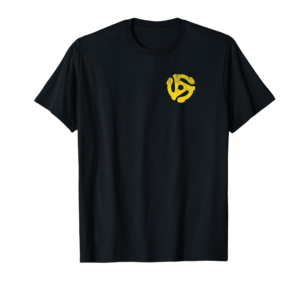 Vinyl Record 45 Rpm Spindle Adapter T-Shirt - Minimalist Print Men Women - T-Shirt, Sweatshirt, Hoodie