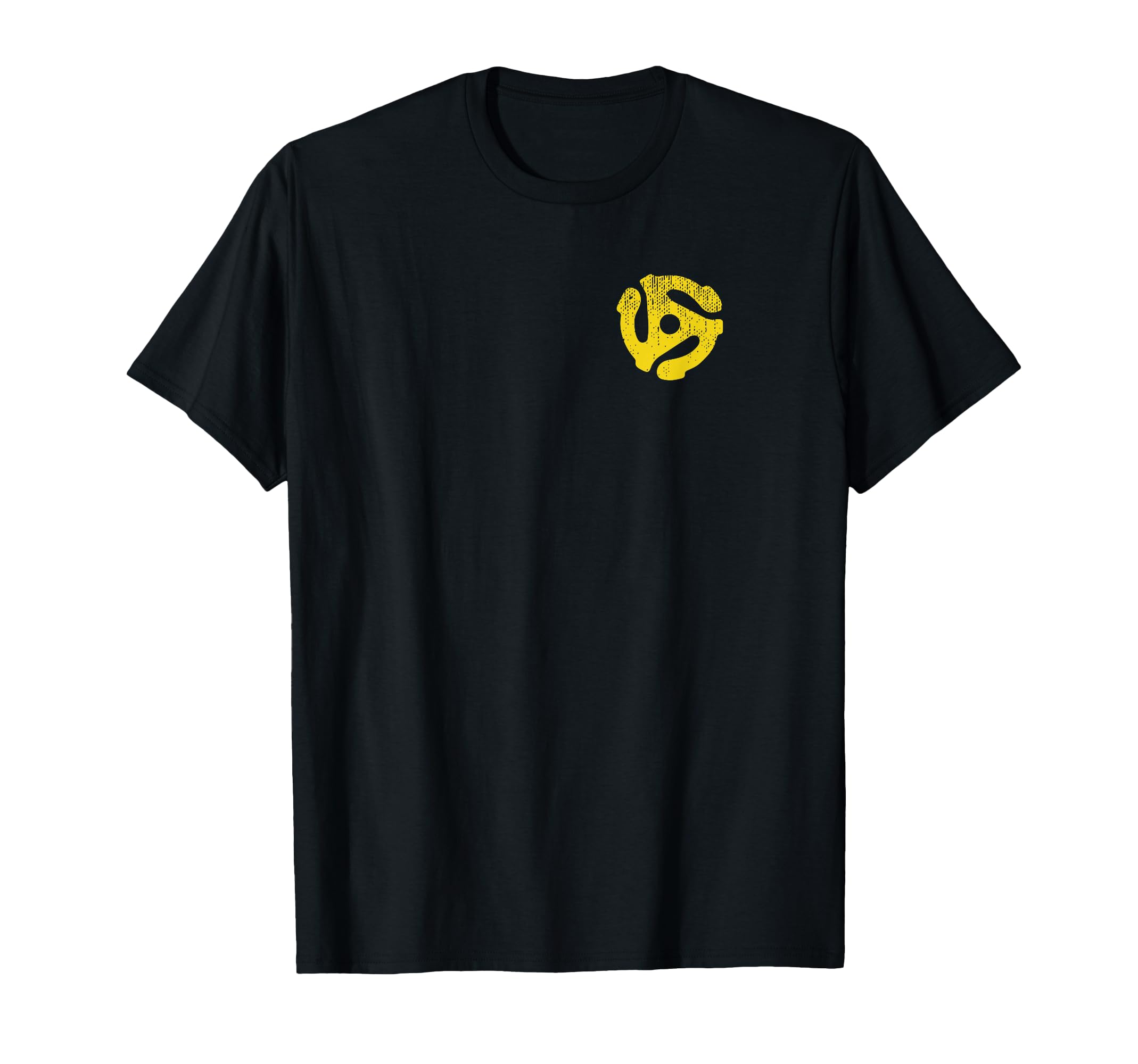 Vinyl Record 45 Rpm Spindle Adapter T-Shirt - Minimalist Print Men Women - T-Shirt, Sweatshirt, Hoodie
