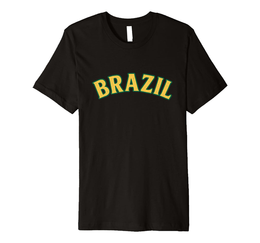 Brazil Yellow Green Typography T-Shirt - Casual Everyday Wear Unisex - T-Shirt, Sweatshirt, Hoodie