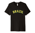 Brazil Yellow Green Typography T-Shirt - Casual Everyday Wear Unisex - T-Shirt, Sweatshirt, Hoodie