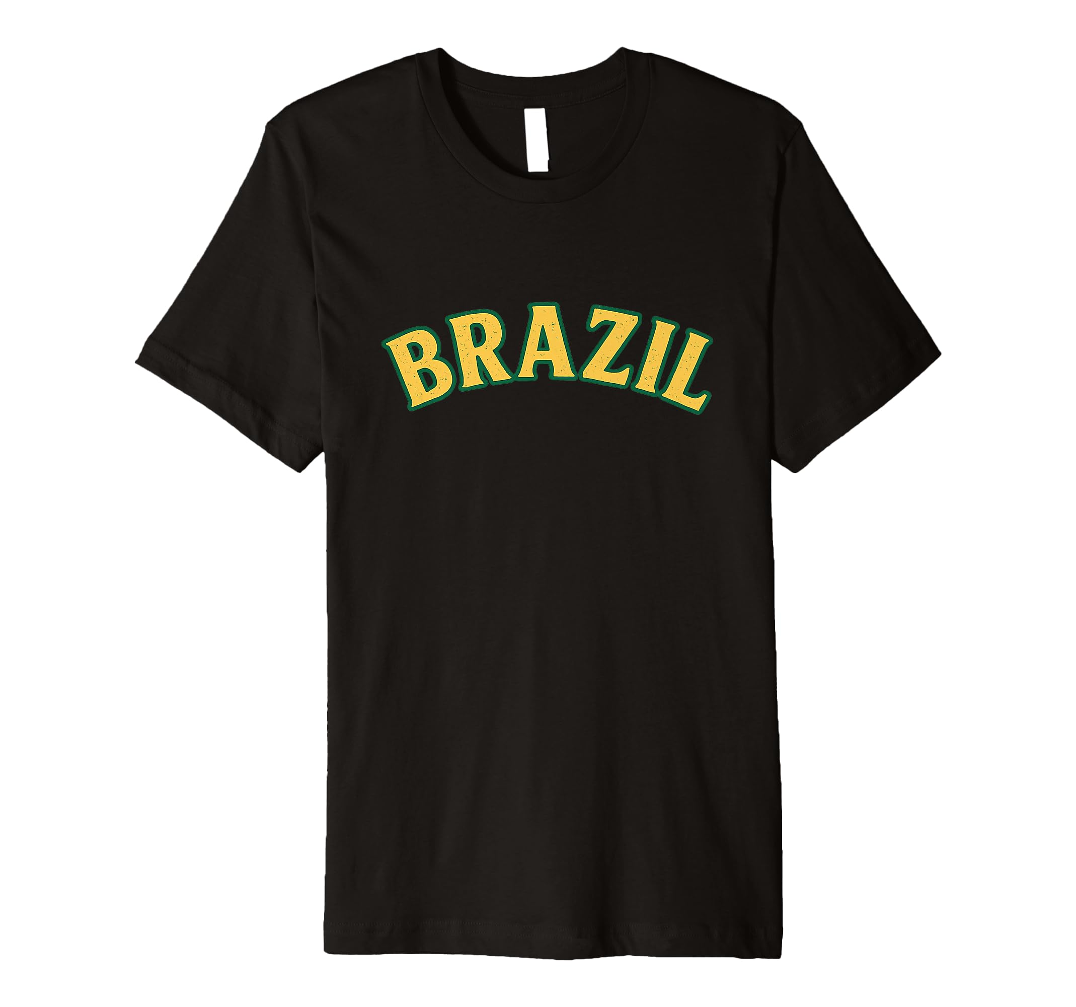 Brazil Yellow Green Typography T-Shirt - Casual Everyday Wear Unisex - T-Shirt, Sweatshirt, Hoodie