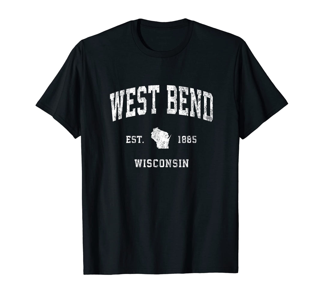 West Bend Wisconsin Wi Athletic Sports T-Shirt - Graphic Print for Adults - T-Shirt, Sweatshirt, Hoodie