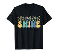 Inspirational Word Shine Pastel Floral T-Shirt - Streetwear Style Unisex - T-Shirt, Sweatshirt, Hoodie