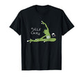 Self Care Frog Drinking Tea Yoga T-Shirt - Graphic Print Unisex - T-Shirt, Sweatshirt, Hoodie