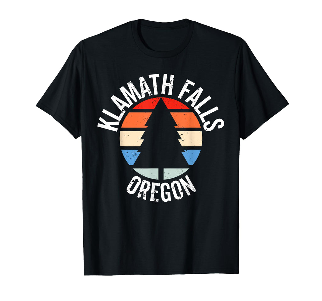 Klamath Falls Oregon Or 80S 70S T-Shirt - Minimalist Print Men Women - T-Shirt, Sweatshirt, Hoodie